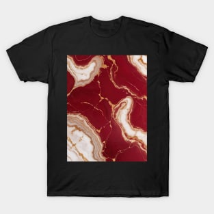 marble red gradient T-Shirt